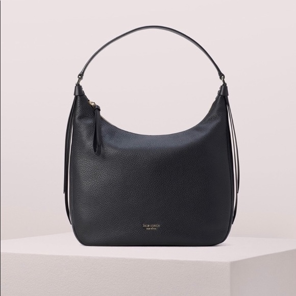 SOLD! NWT Kate Spade Medium Cross Body Black Pebble Leather - Picture 2 of 6